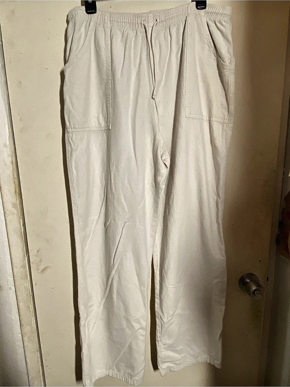 Cottonseed Cargo Pants in White Size XL